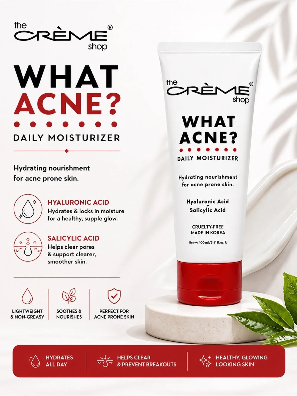 The Crème Shop “What Acne?” Daily Moisturizer 🌟 - Picture 1 of 1